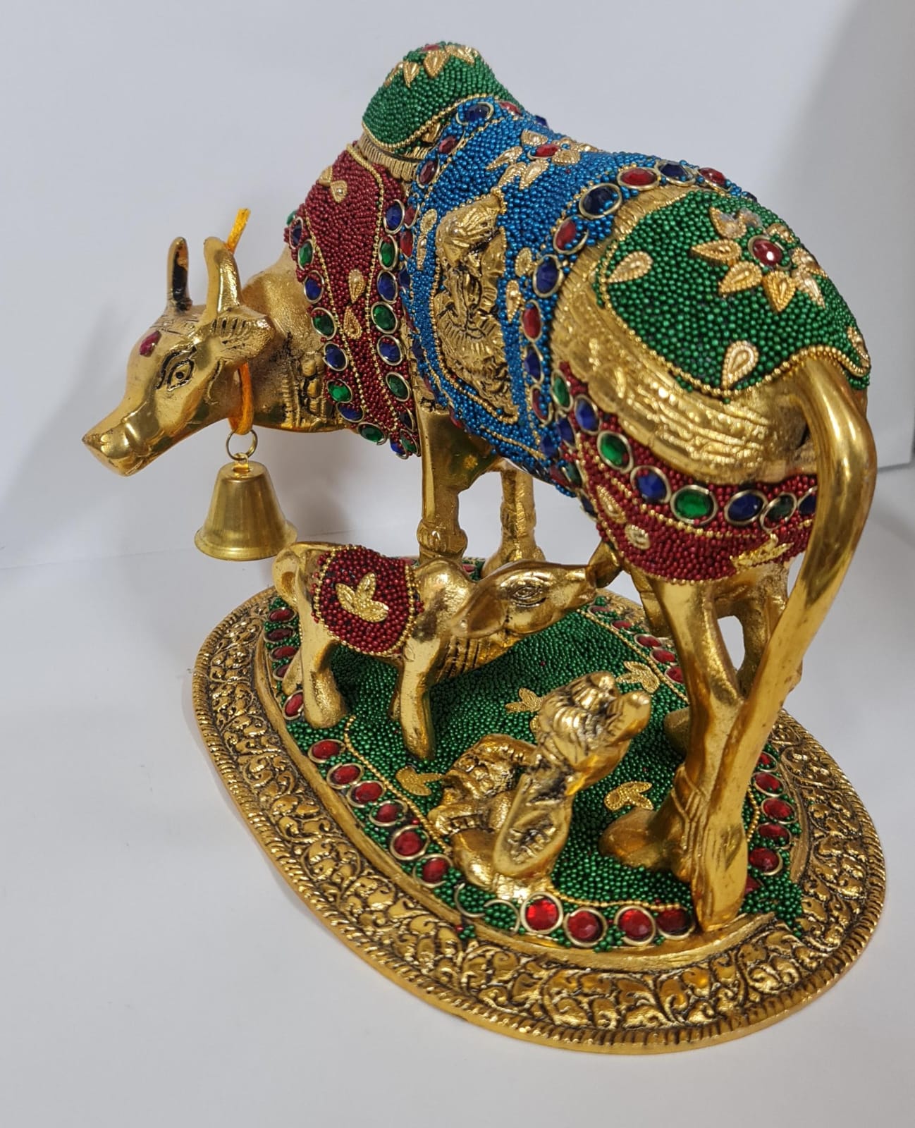 BRASS KAMDHENU (L) -  20.3 W x 10.5 H
