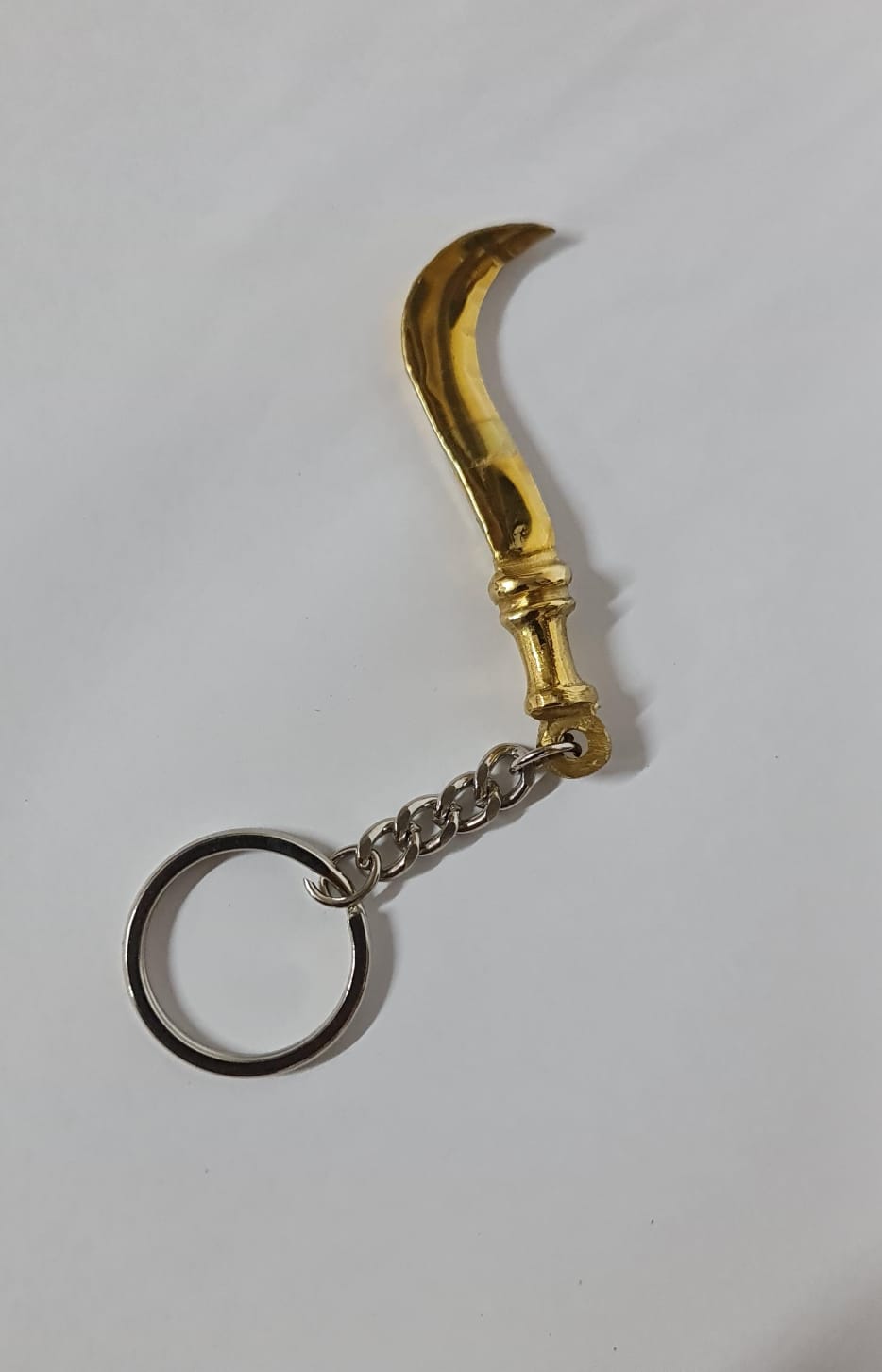 Small Brass Aruval Keychain - 8 CM (H)