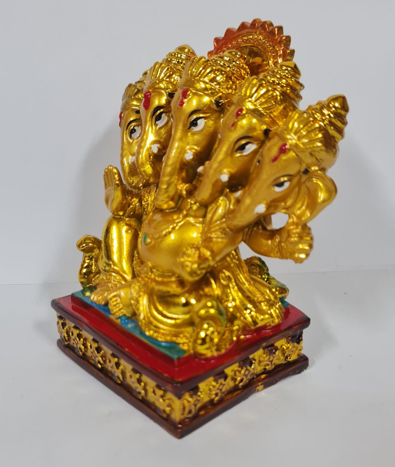 Panchmukhi Ganesh Gold Polish - Size (M)