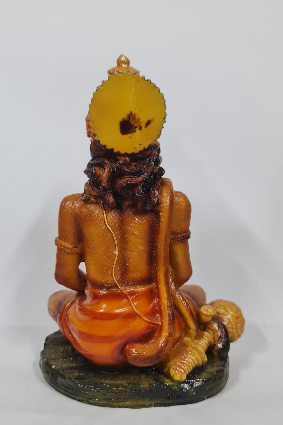 WOOD FINISH SITTING  HANUMAN- Size (M)