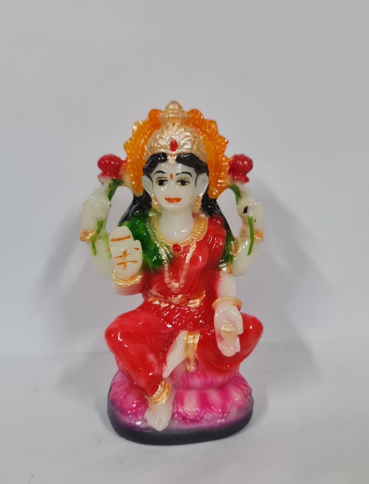 LOTUS LAKSHMI STATUE - Size (S) - Height 10 cm