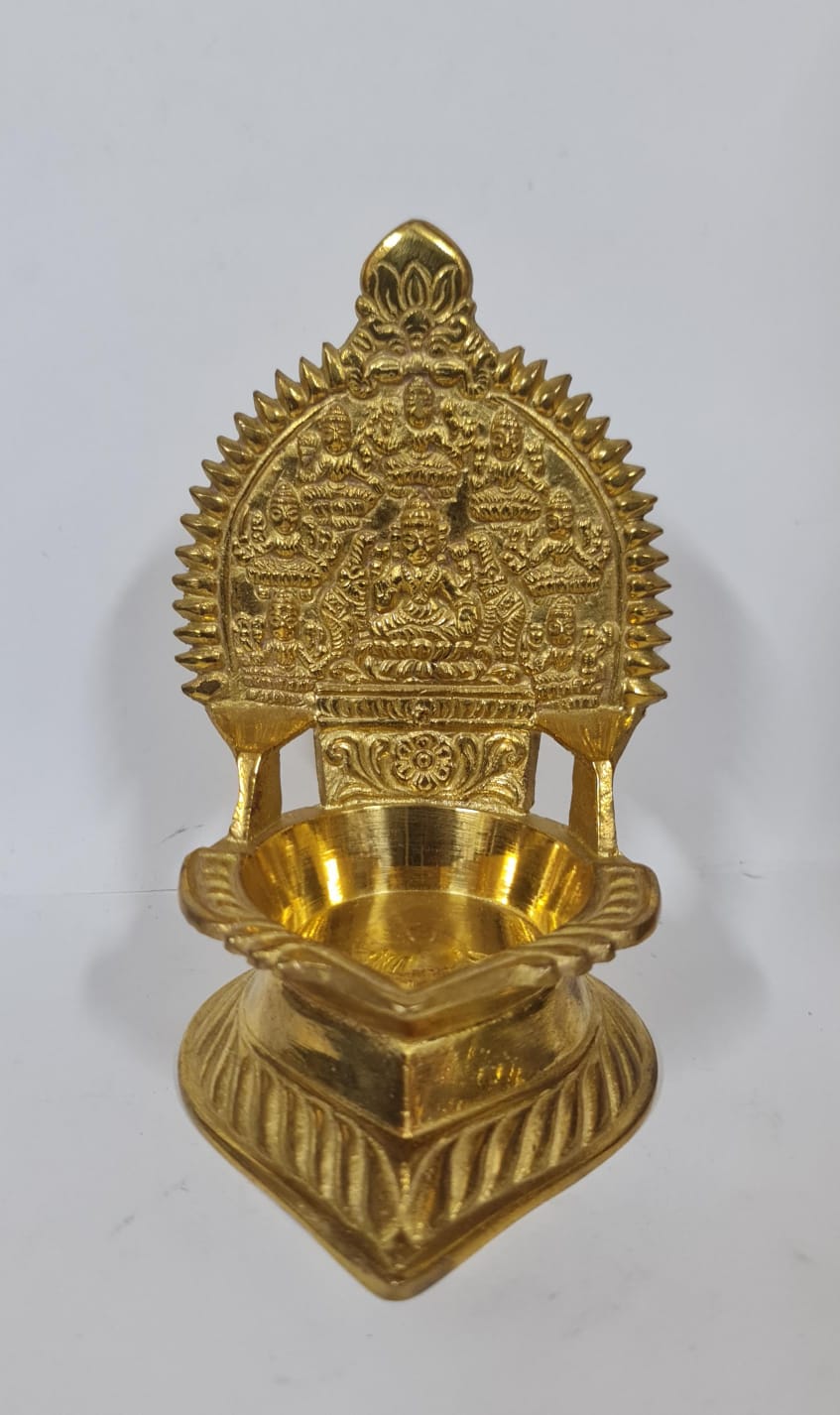 Brass Ashtalakshmi Vilakku/Diya
