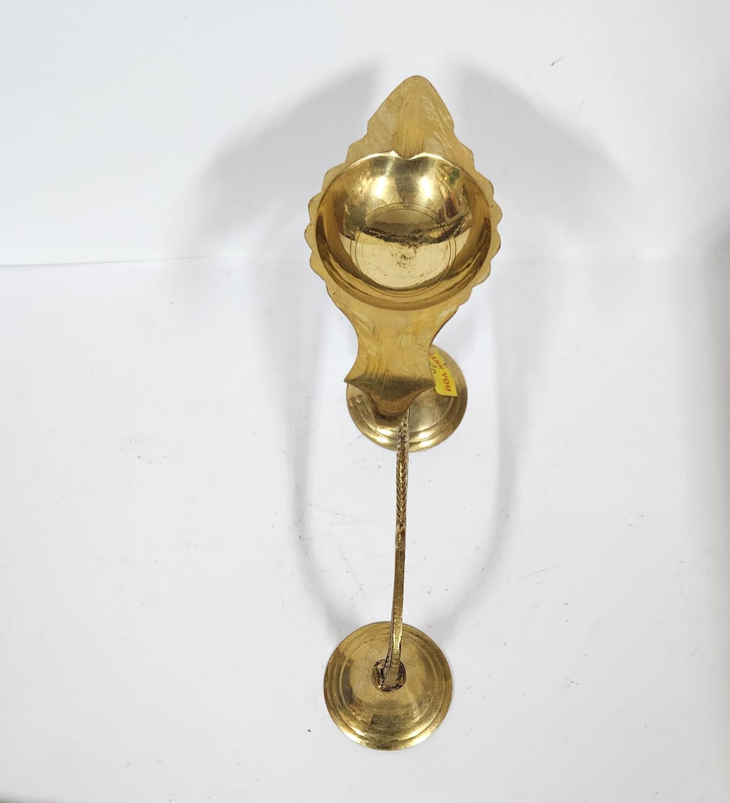 Brass one Face Arti Diya (M) - L 10.5 cm