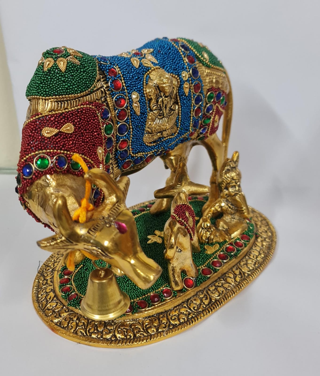 BRASS KAMDHENU (L) -  20.3 W x 10.5 H