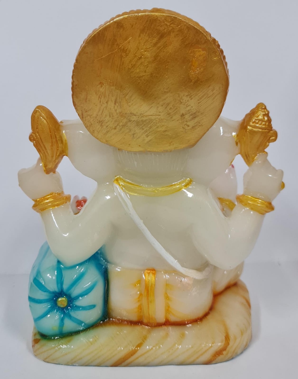 MARBLE DUST GANESHA STATUE - Size (M) - Height 10.6 cm