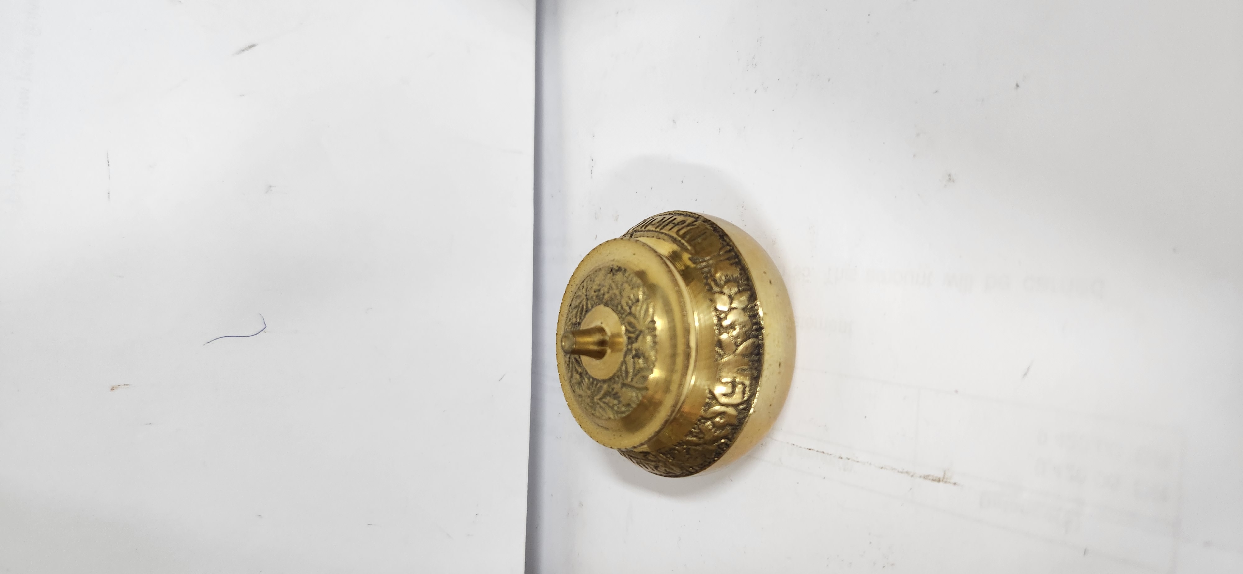 BRASS KUM KUM CONTAINER - HEIGHT 3 CM