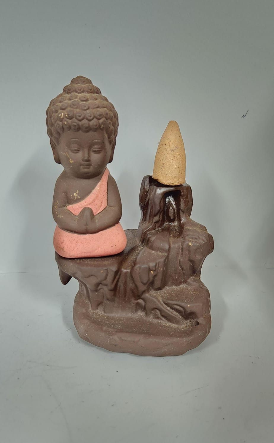 BUDDHA SMOKE REVERSE FOUNTAIN (S) - H 10.6 CM