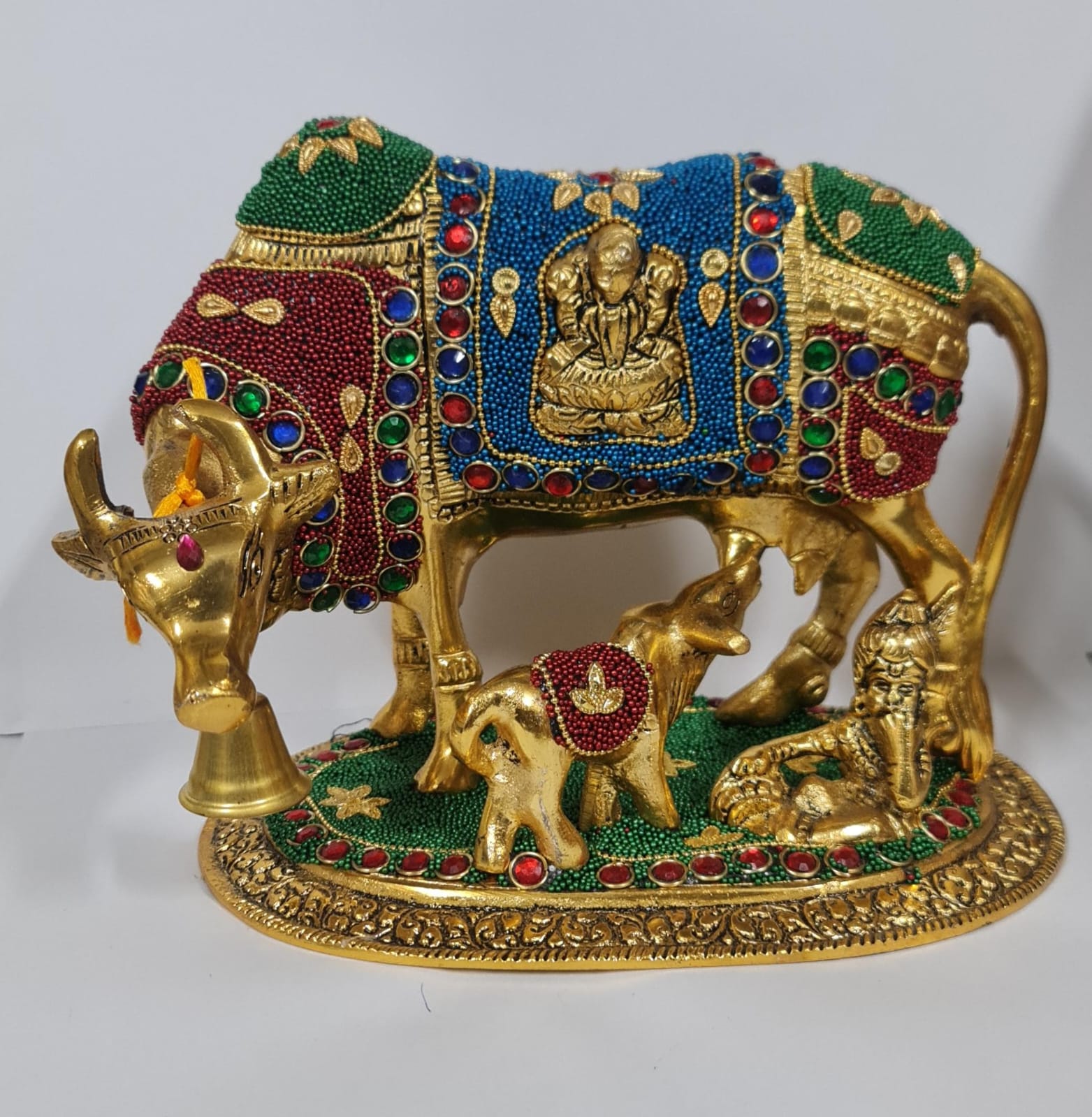 BRASS KAMDHENU (L) -  20.3 W x 10.5 H
