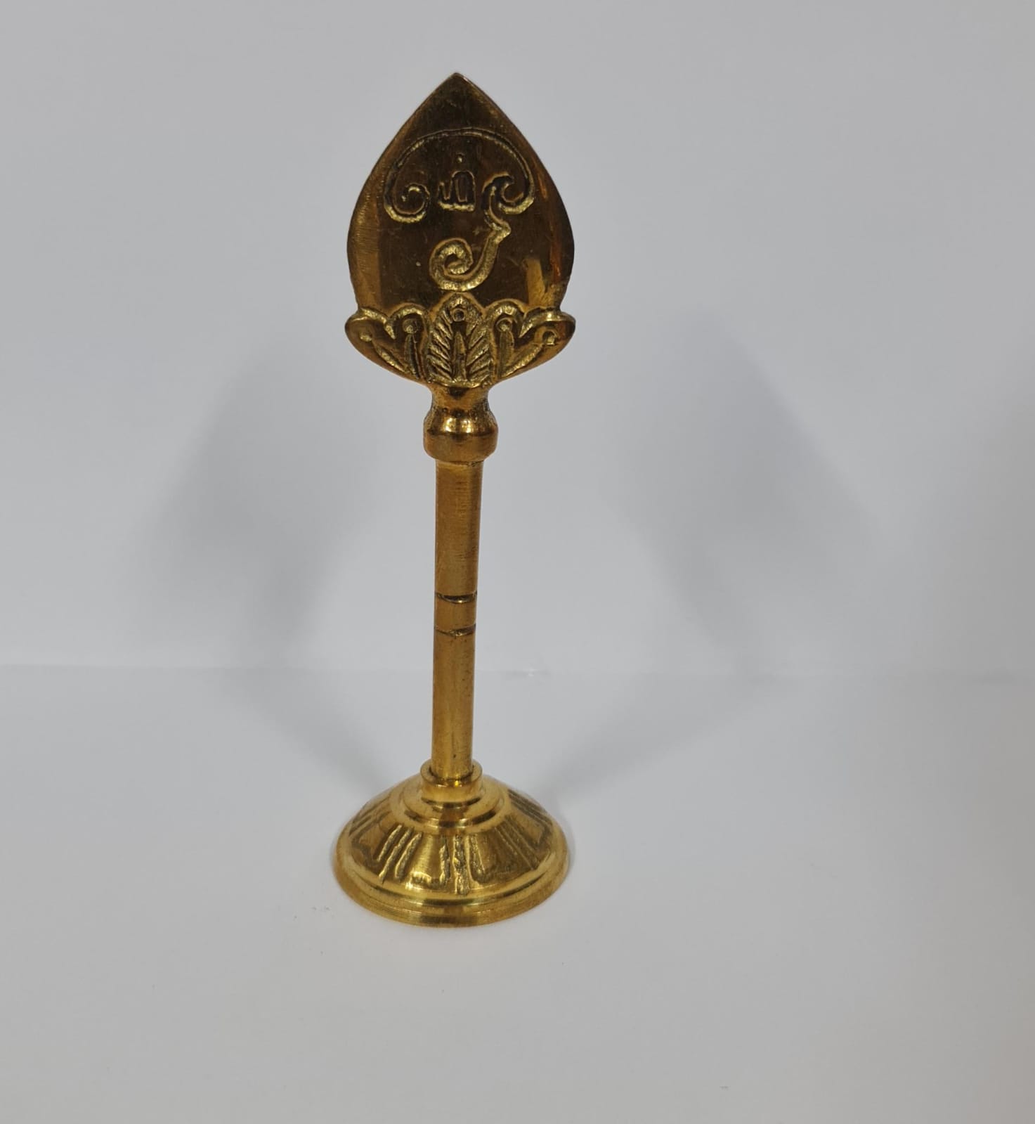 Solid Brass Vel With Base - Medium - 10CM (H)