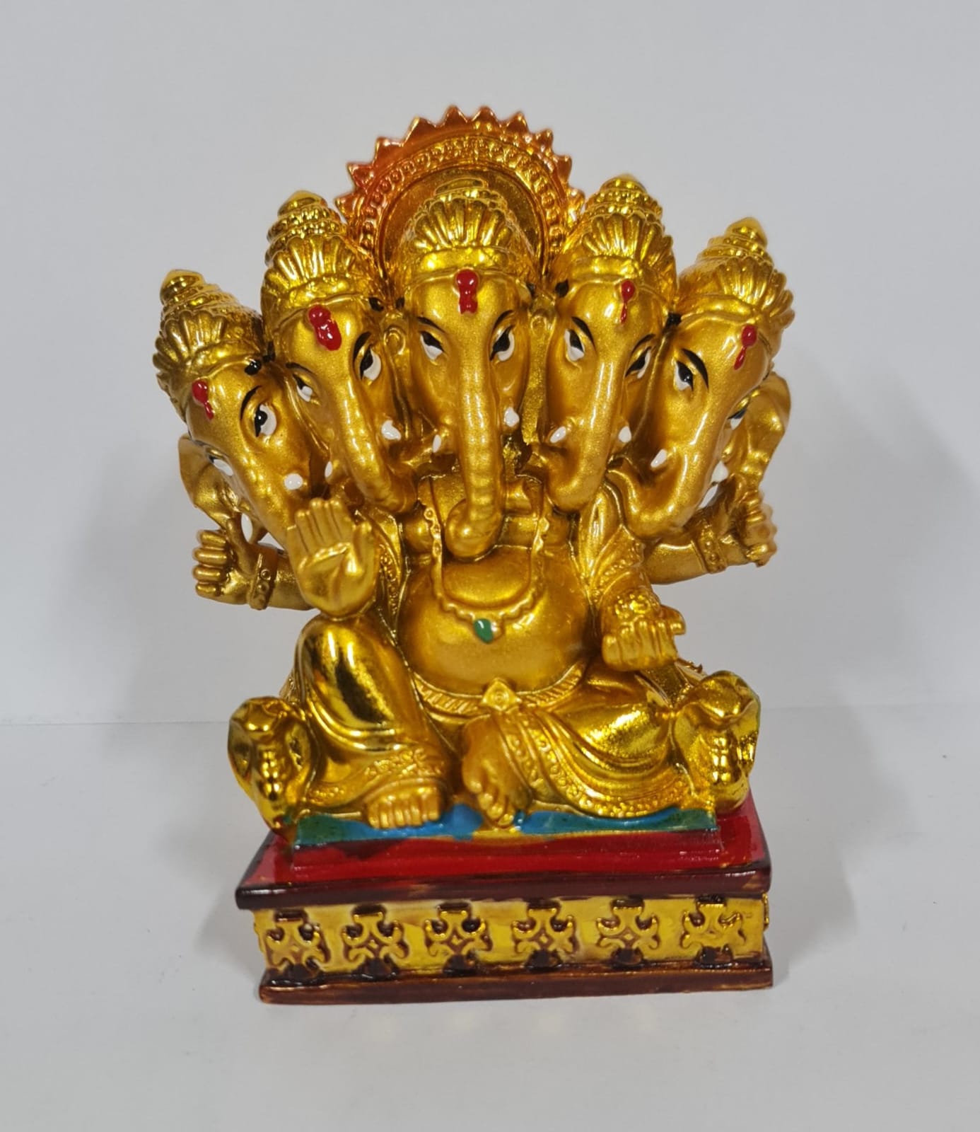 Panchmukhi Ganesh Gold Polish - Size (M)