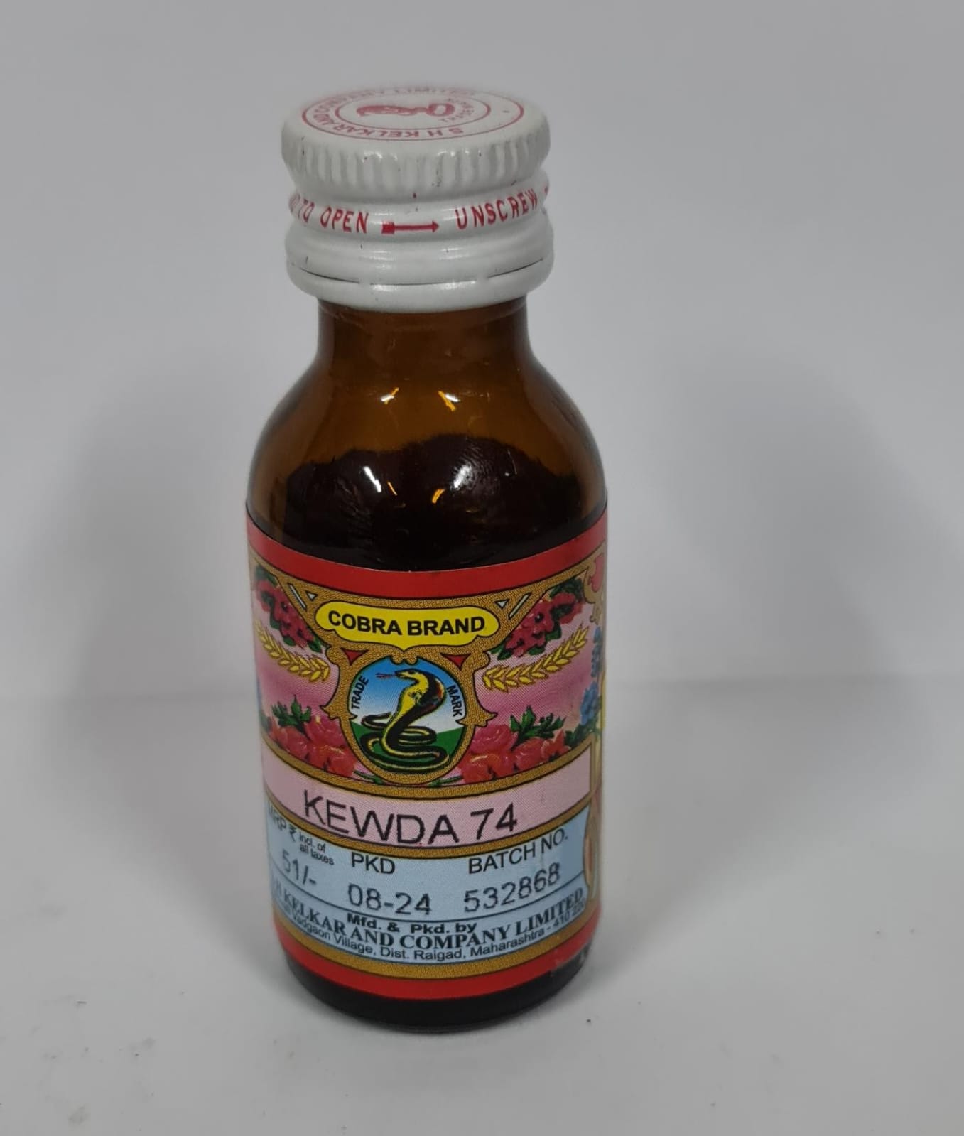 Kewda Fragrance Oil Bottle - 50 ml