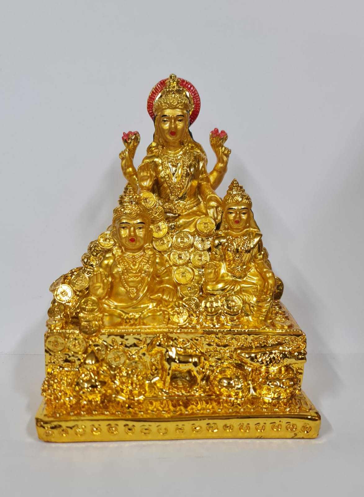 GOLD LAKSHMI KUBER STATUE - Size (L) - Height 10.7 cm