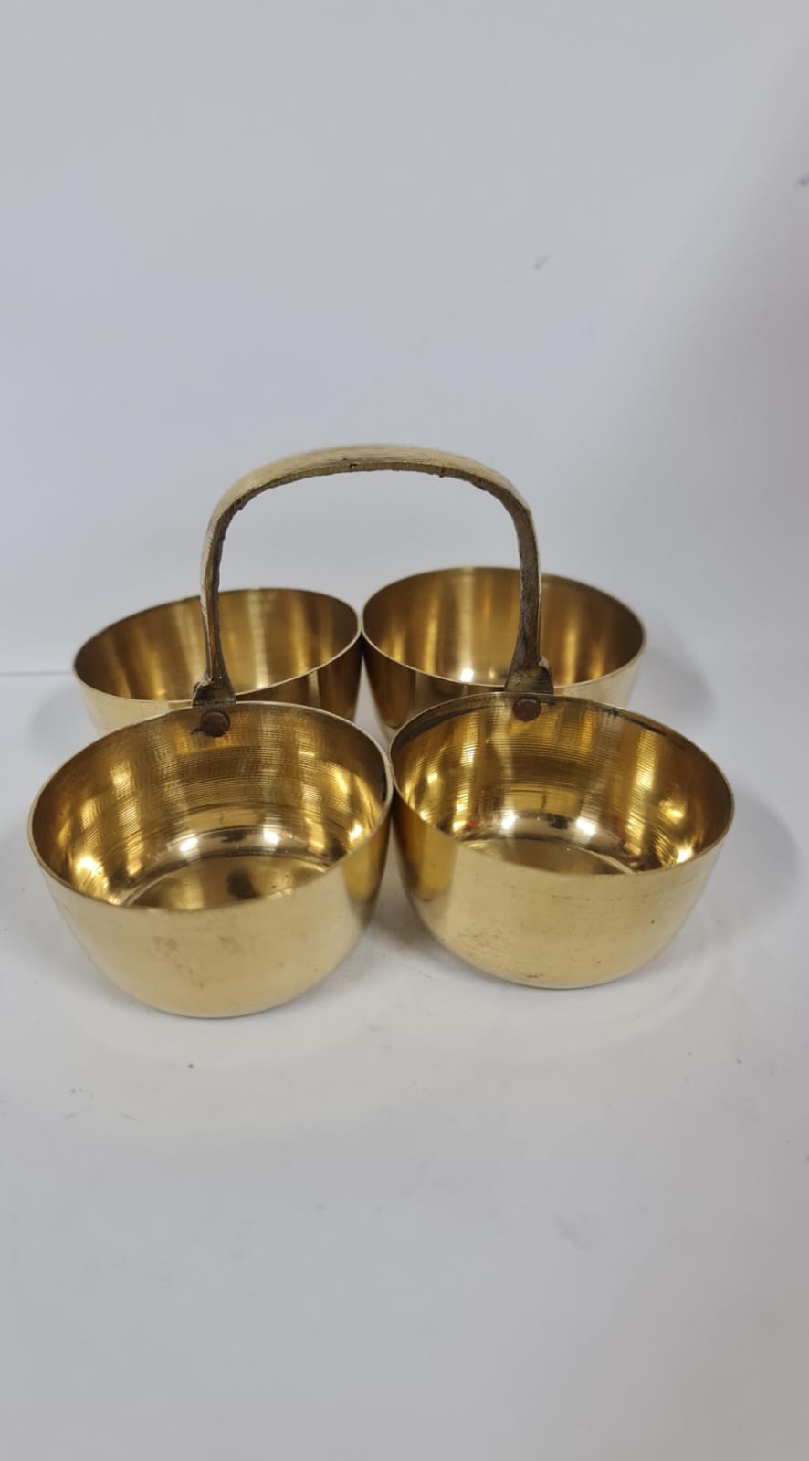 Brass Chowmukh, Haldi, Kumkum Holder