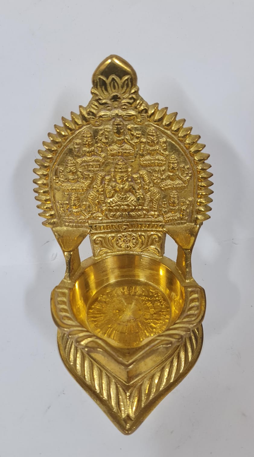Brass Ashtalakshmi Vilakku/Diya